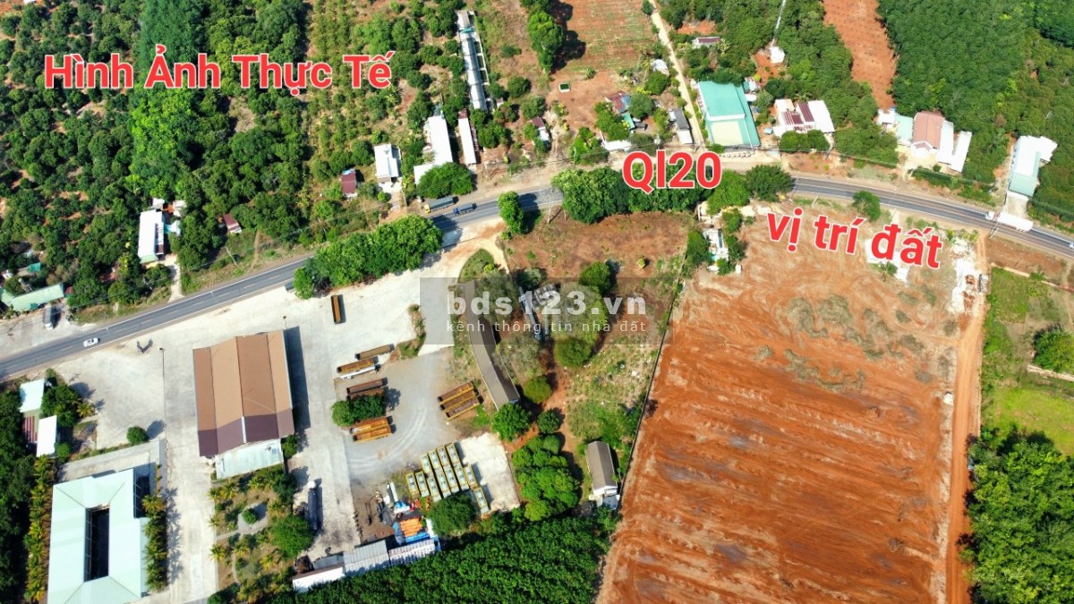 Bán đất vườn mặt tiền đường nhựa 19m giá 990tr/1000m2 ở Túc Trưng, Định Quán, Đồng Nai.