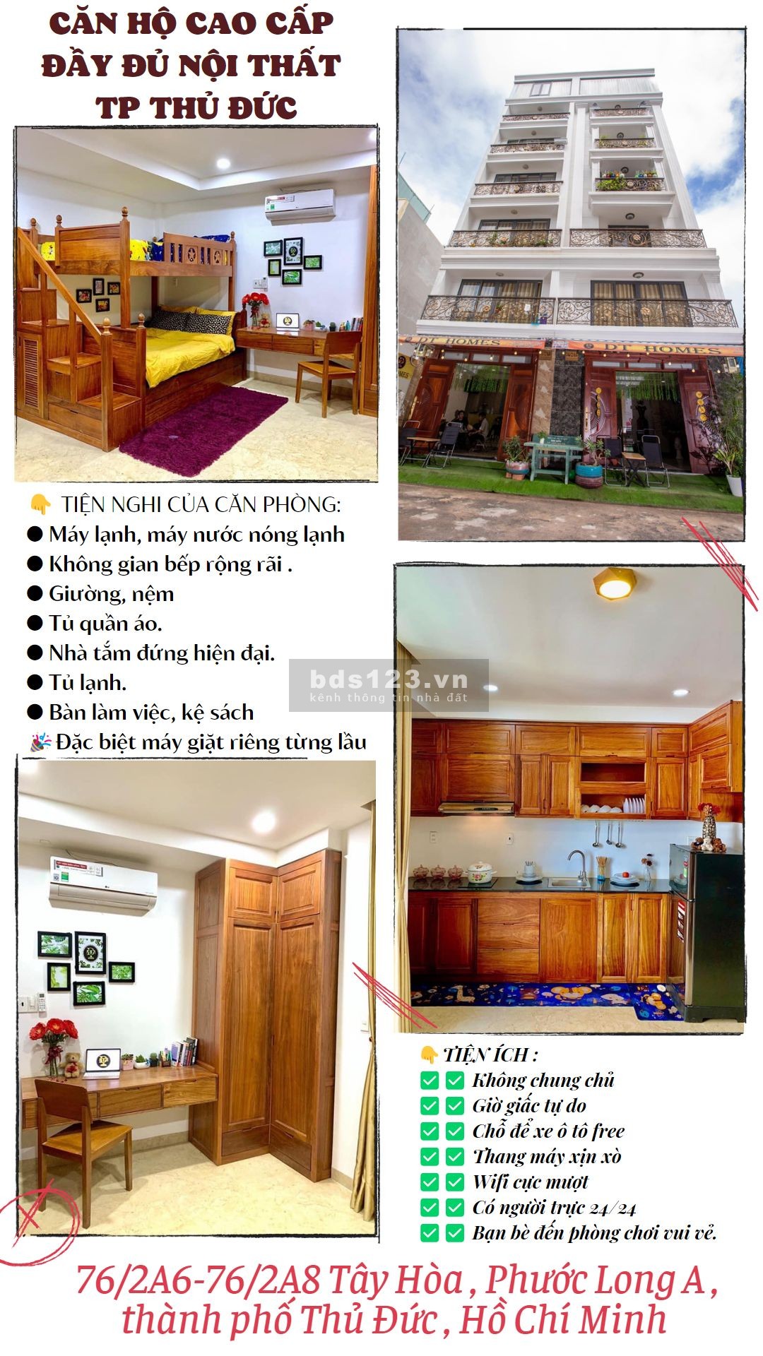 Cho thuê căn hộ mini quận 9 TP thủ đức
