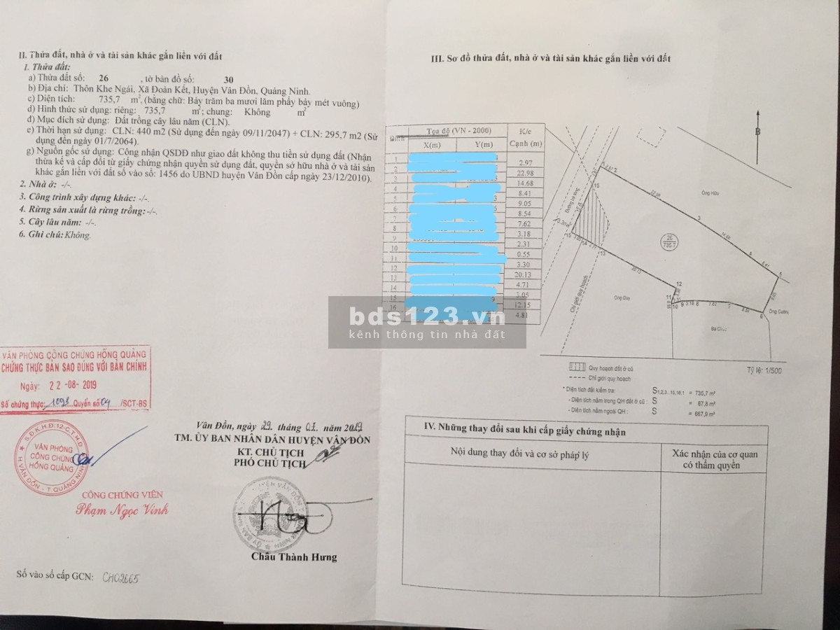 Bán đất nền Vân Đồn diện tích rộng 2033m2, gần sân bay, giá rẻ để đầu tư sinh lời