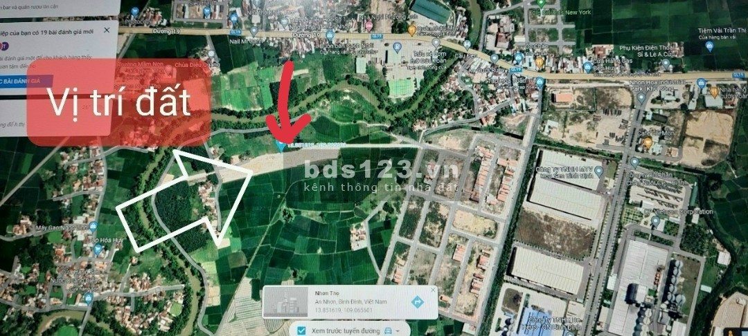 Bán đất Quốc Lộ 19, xã Nhơn Thọ, TX An Nhơn