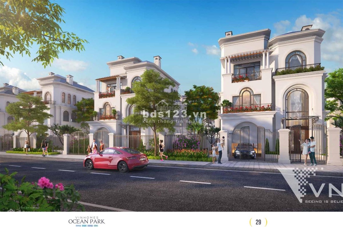 Bán lại biệt thự căn đơn lập 288m2, Ngọc Trai đảo lớn, khu đô thị Vinhomes Ocean Park, Gia Lâm