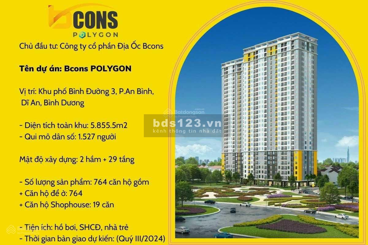 Bán căn hộ Bcons Polygon - A9.09 (Tầng 9 căn số 9), DT: 54m2, kế bên Phạm Văn Đồng