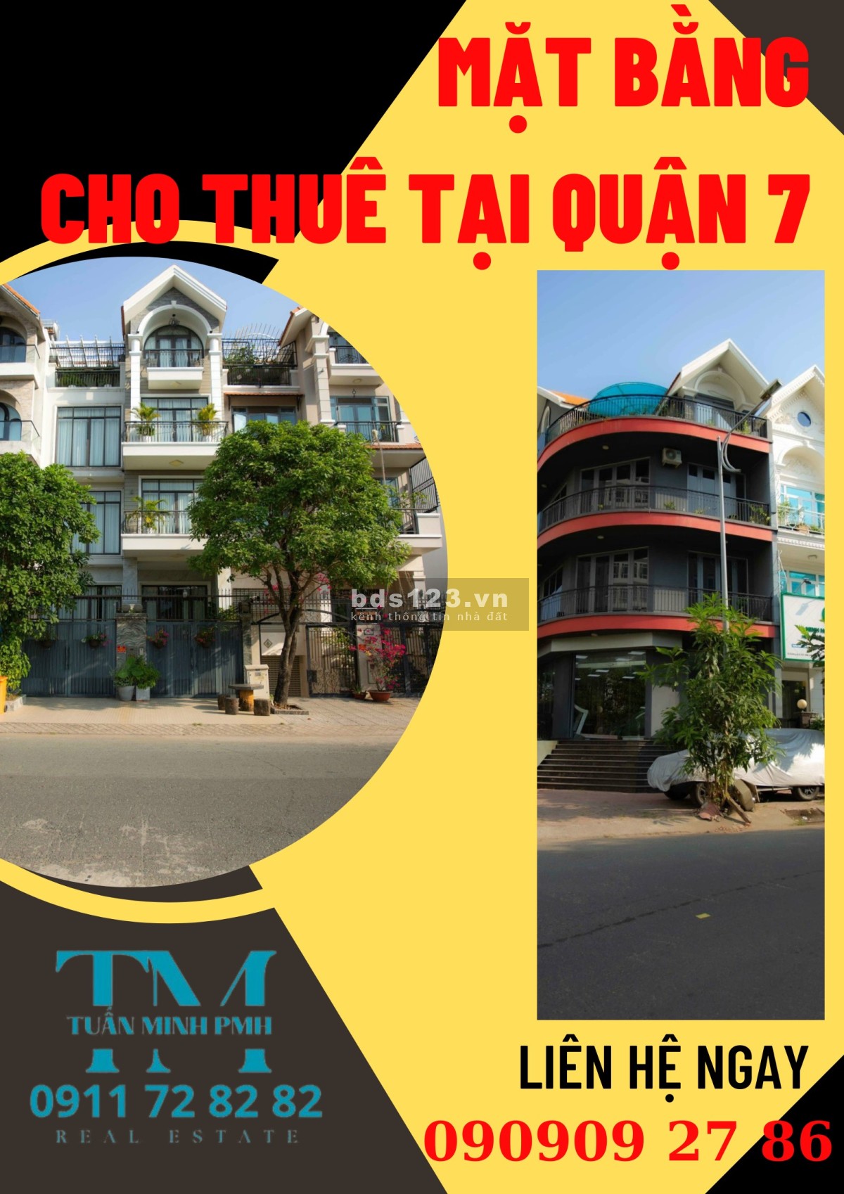 Cho thuê mặt tiền đường chính kinh doanh tại Quận 7 30 - 100tr/ tháng