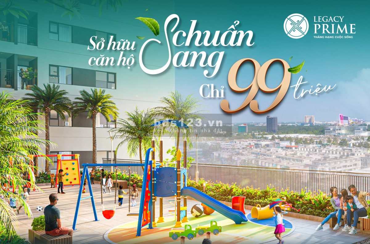 Bán gấp căn hộ cao cấp 1PN + Legacy Prime TP Thuận An, Bình Dương