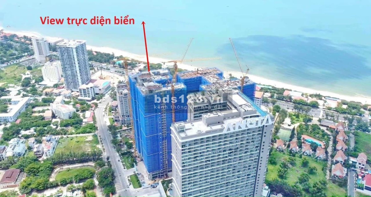 Em cần bán lỗ 350tr căn hộ Vũng Tàu Pearl view đẹp trực diện biển. Căn 1pn 53,43m2. Giá gốc 2,486