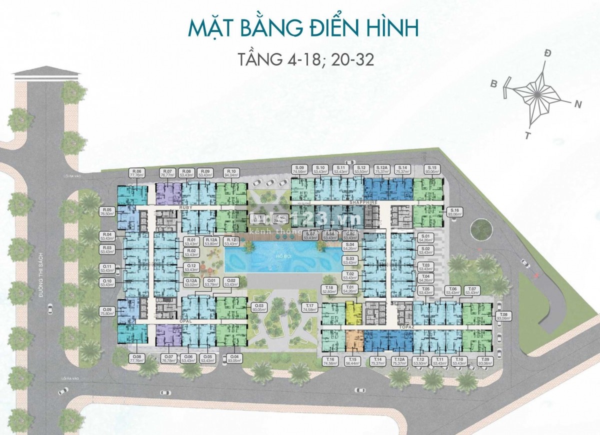 Em cần bán lỗ 350tr căn hộ Vũng Tàu Pearl view đẹp trực diện biển. Căn 1pn 53,43m2. Giá gốc 2,486