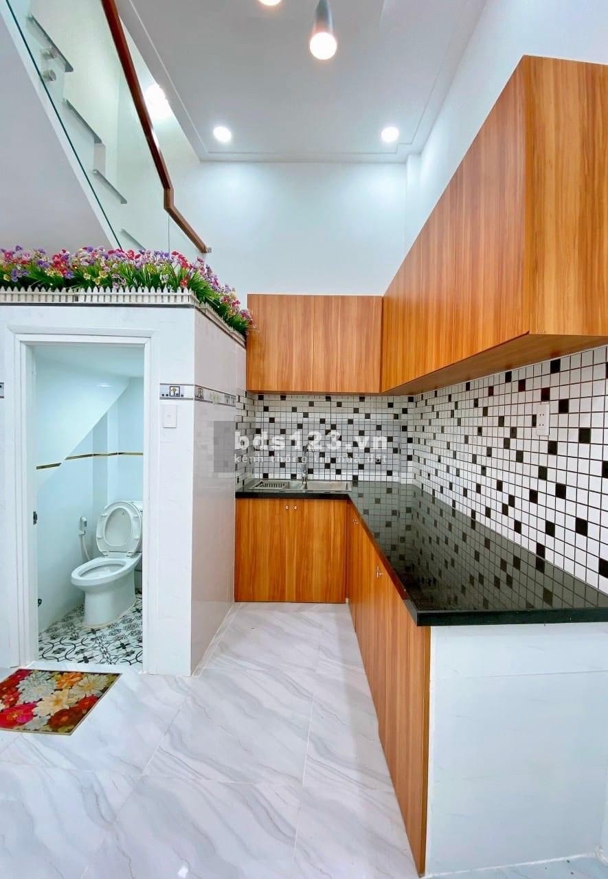 Bán nhà mới, Gò Vấp, 2 tầng 2 pn full nội thất 3,8 x 7 M , nở hậu 4M 3tỷ45