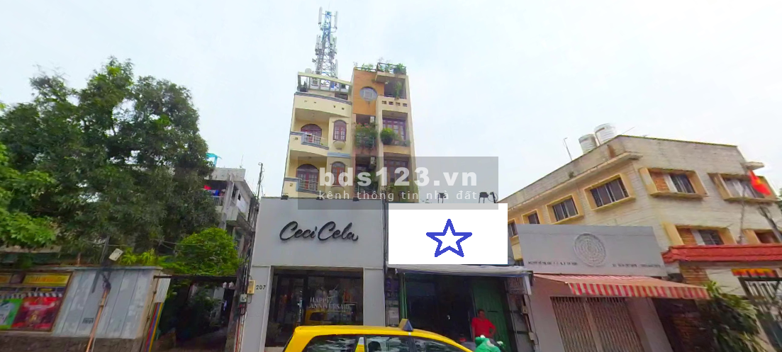 Cho thuê văn phòng mặt tiền đường 207 Võ Thị Sáu, có chỗ ngủ lại, 110m2 quận 3, 20 triệu