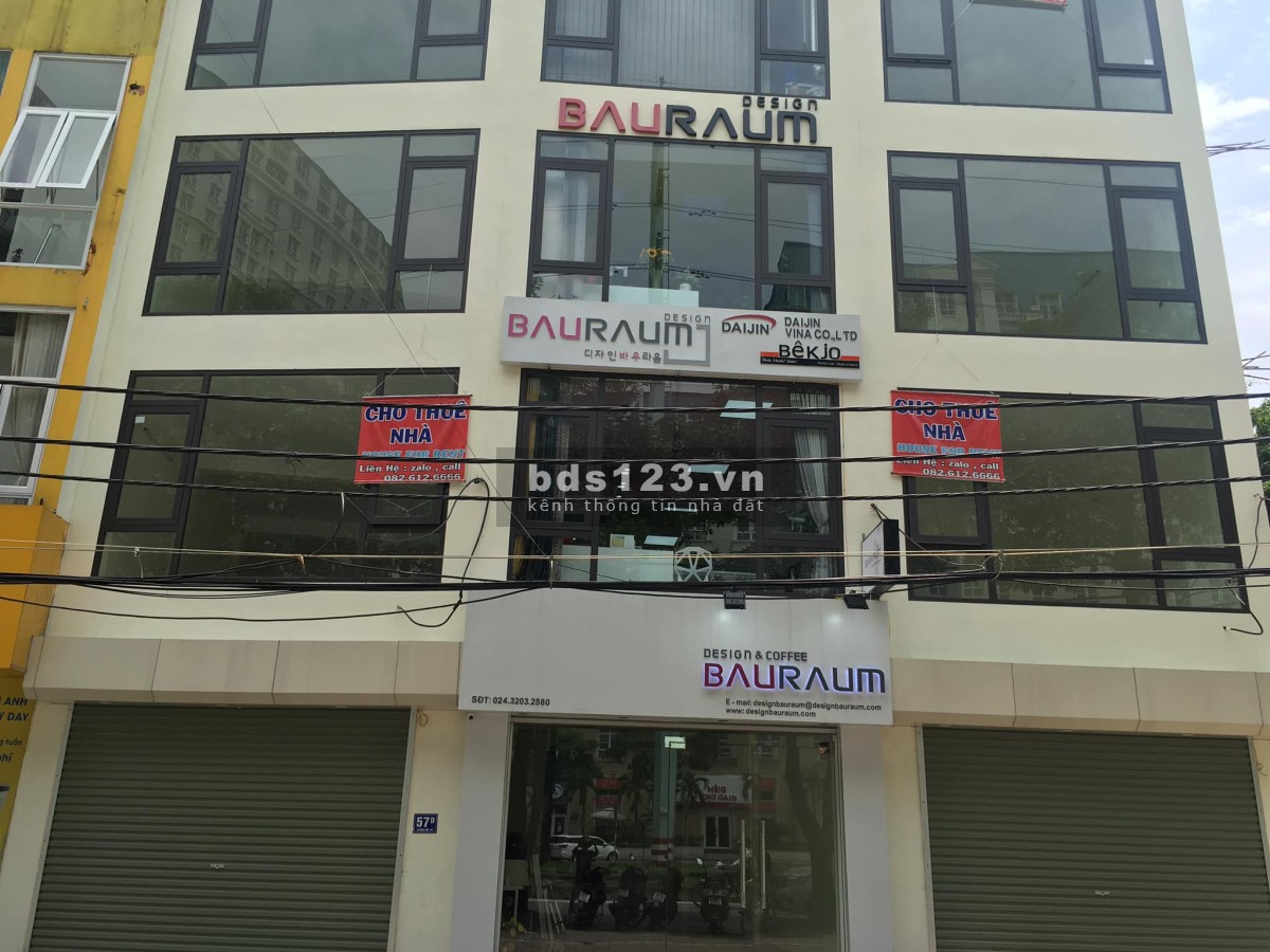 Chính chủ cho thuê mặt bằng nhà 55m2 và 68m2 x 4 tầng số 57C 57D mặt đường Mễ Trì đối diện The Manor