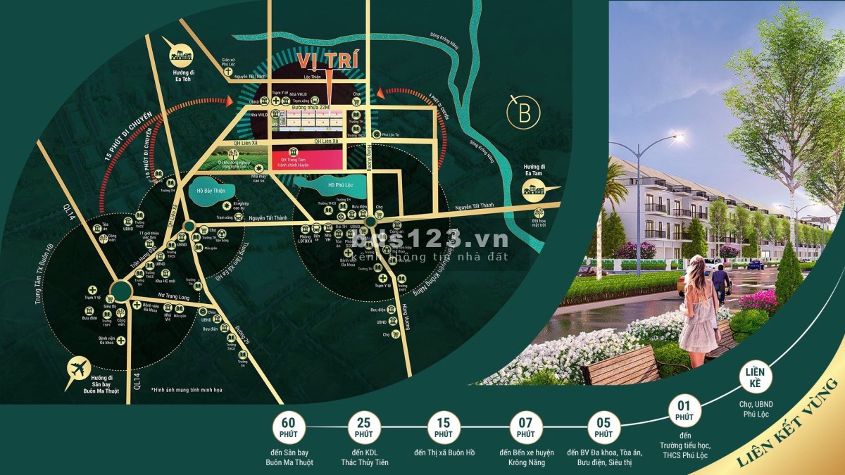 Chính chủ cần bán lô đất vị trí đẹp, giá rẻ trung tâm hành chính mới Krông Năng