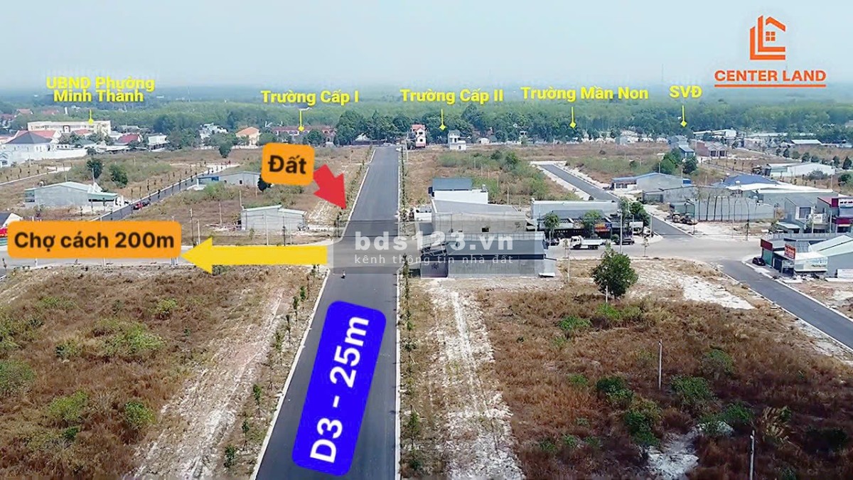 Chủ cắt lỗ đường 25m ngay KCN Becamex 4600ha