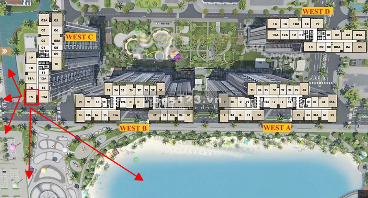 Siêu phẩm 2N+1 70m view hồ đẹp nhất tòa C Masteri - Vinhomes Smart City giá 3,9 tỷ