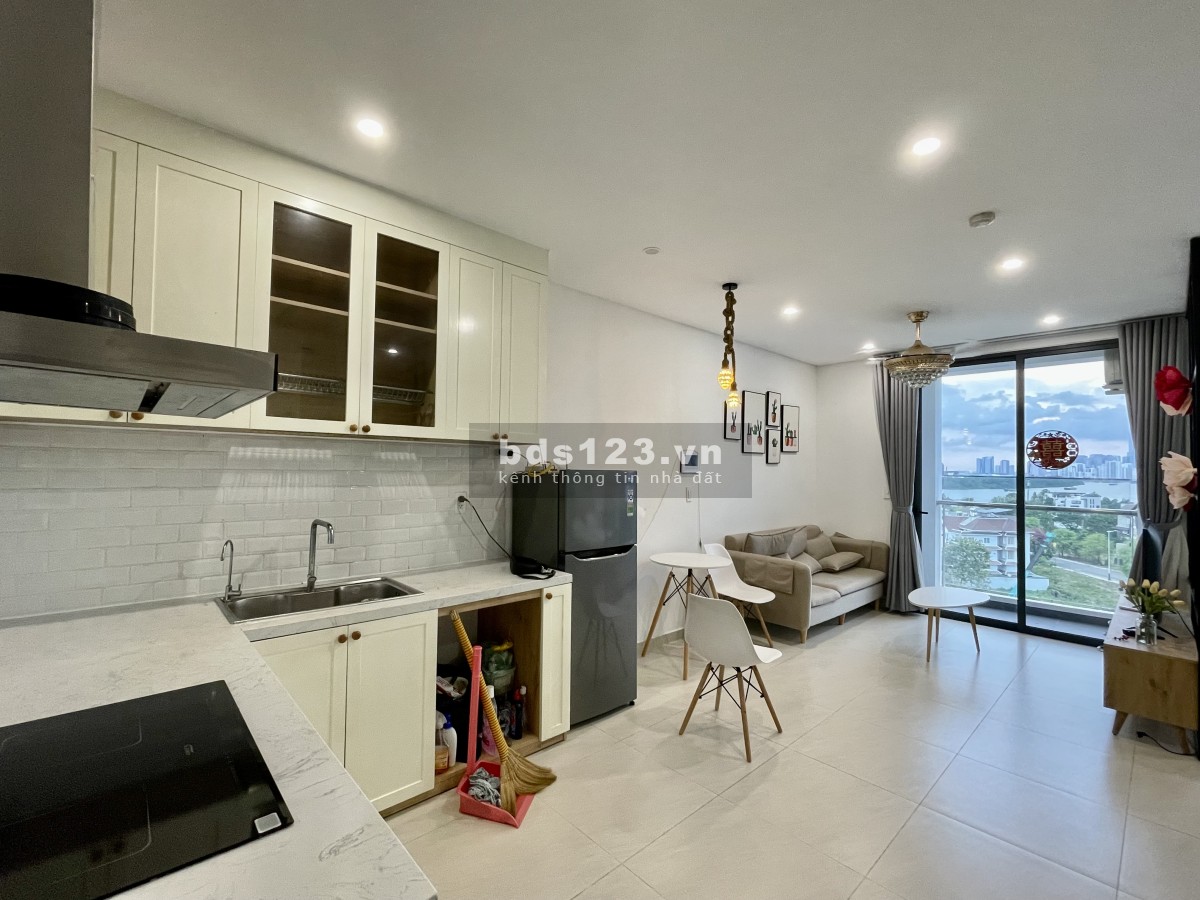 Cho thuê căn hộ officetel 45m2 chung cư Thủ Thiêm Dragon Quận 2, nội thất đầy đủ, vào ở ngay.