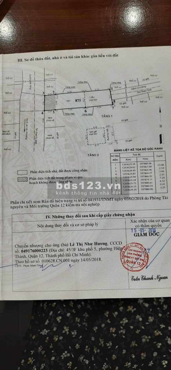 Chính chủ bán gấp nhà Q12 Lê Văn Khương