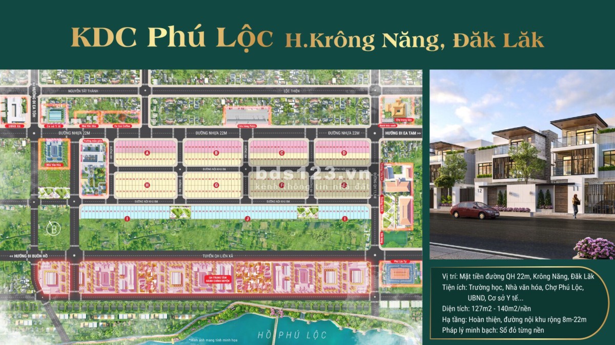 Bán đất thổ cư đẹp ngay trục chính xã Phú Lộc nối dài 799 triệu