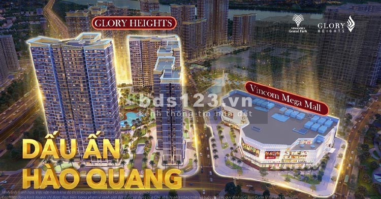 Bán căn hộ Glory Heights chính sách ưu đãi HTLS 0%, giá 1,98 tỷ đồng
