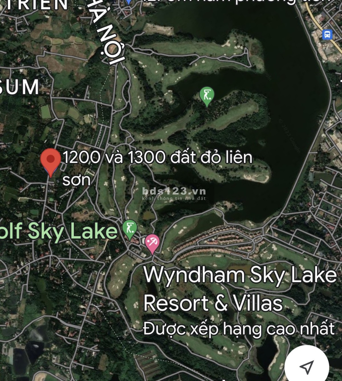 Bán đất nghỉ dưỡng gần sân golf skylake tại lương sơn hòa bình,1200m giá hơn 2 tỷ lh 0982876689