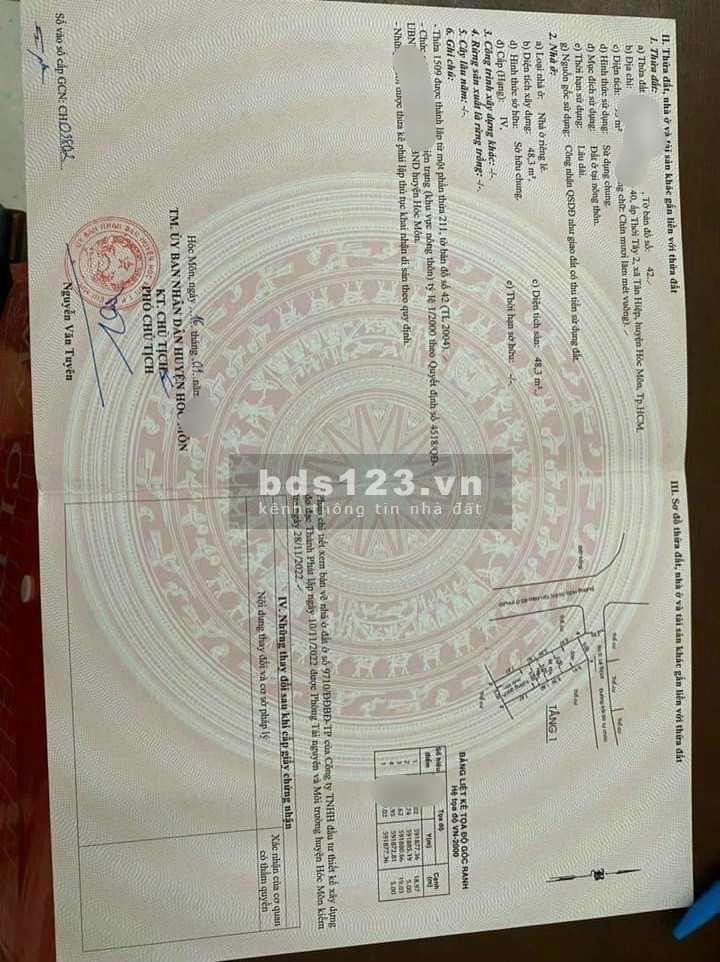 Bán nhà rẻ đường Lê Thị Lơ, Tân Hiệp Hóc Môn 95m2 chỉ giá 785 triệu