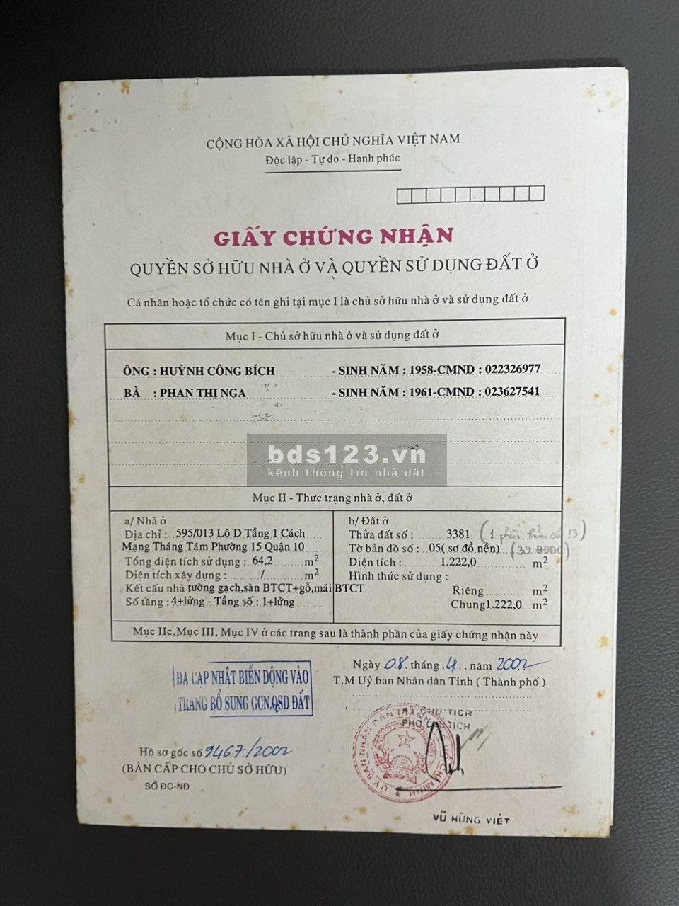 Bán căn hộ tầng trệt 65m2 tiện kinh doanh hẻm 595 CMT8 P15 Q10