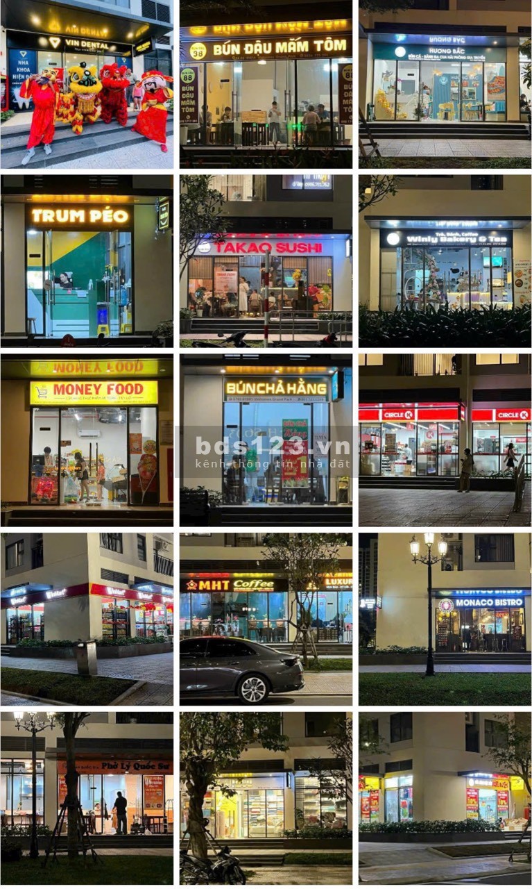 Cho thuê và bán Shophouse Origami, 2 mặt tiền, DT: 81.2 m2 Giá: 43 triệu/tháng TL