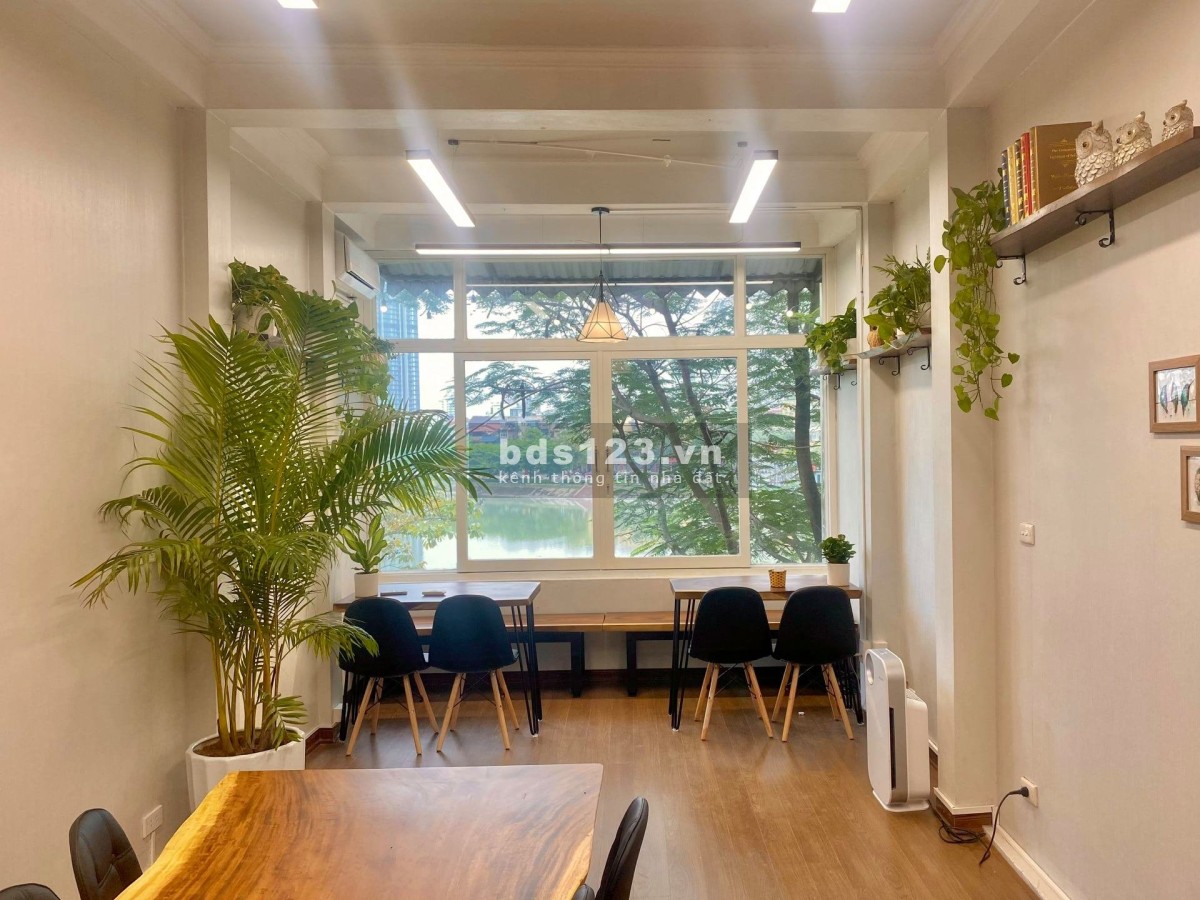 Cho thuê văn phòng đẹp quận Ba ĐÌnh, hướng thẳng view hồ Ngọc Khánh
