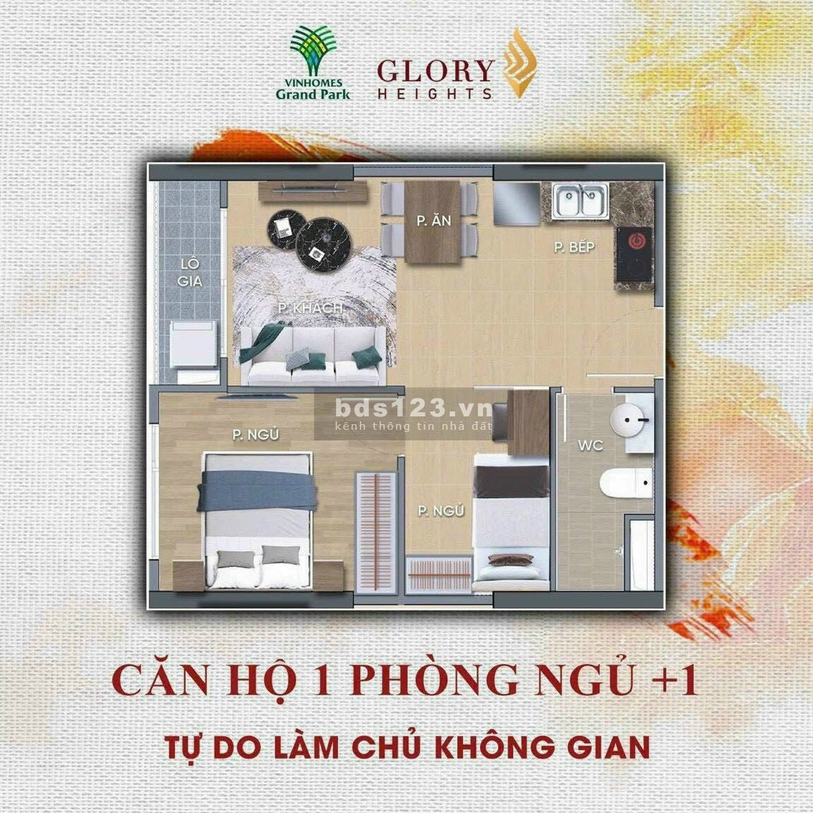 Mở bán đợt 1 Glory Height đẹp nhất Vinhomes, thanh toán 1%/tháng, CK ngay 10% LH 0364 530 ***