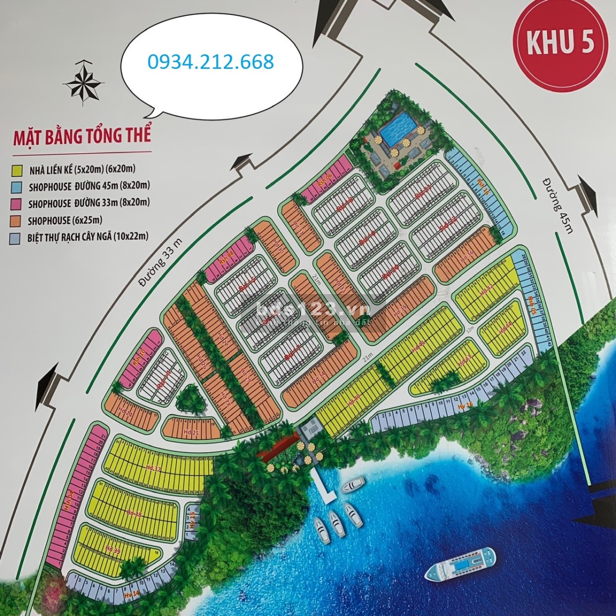 Bán đất nền khu 5 dự án KĐT Long Hưng, Biên Hoà, Đồng Nai giá 21tr/m2.