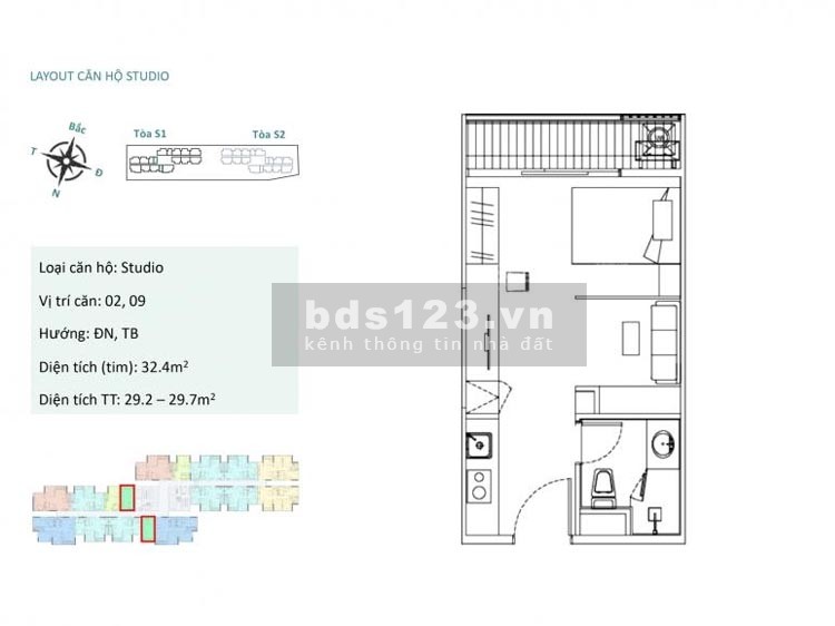 Bán chung cư căn Studio tại Sky Oasis Ecopark, view đảo, NT đẹp, giá 1,1 tỷ