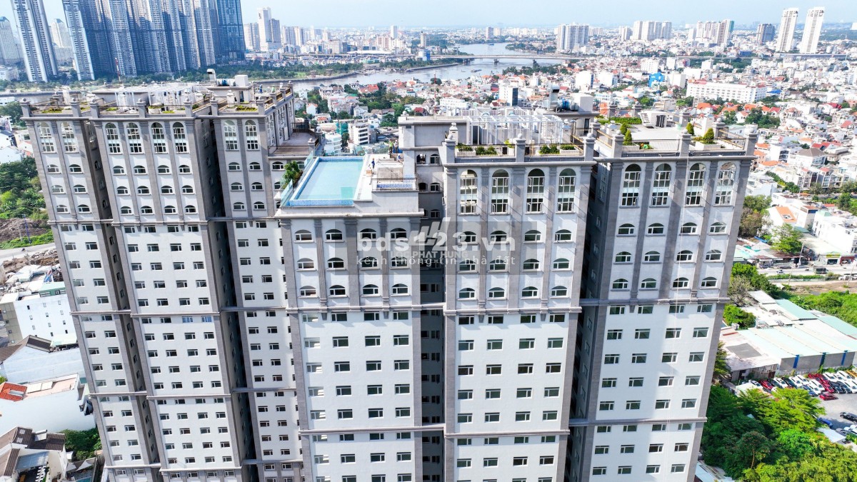Cho thuê căn hộ 2PN Paris Hoàng Kim, phòng ngủ hướng Đông Nam, view yên tĩnh mát mẻ