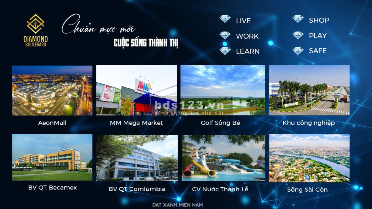 Diamond Boulevard Căn Hộ Mặt Tiền QL13 Thanh Toán Chỉ 1% Mỗi Tháng