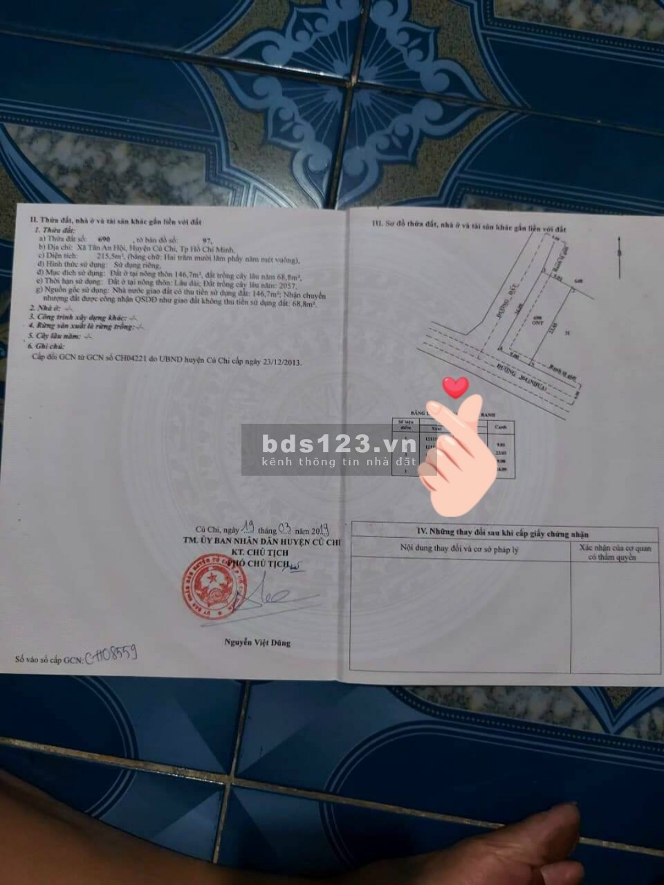 Bán 4 lô đất ở Củ Chi, Chủ cực ngộp , có sổ riêng , giá 1 tỷ 1 - 1 tỷ 5 , full thổ , Gần thị trấn