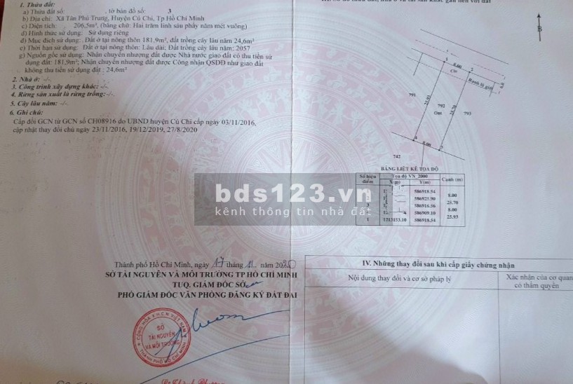Bán 4 lô đất ở Củ Chi, Chủ cực ngộp , có sổ riêng , giá 1 tỷ 1 - 1 tỷ 5 , full thổ , Gần thị trấn