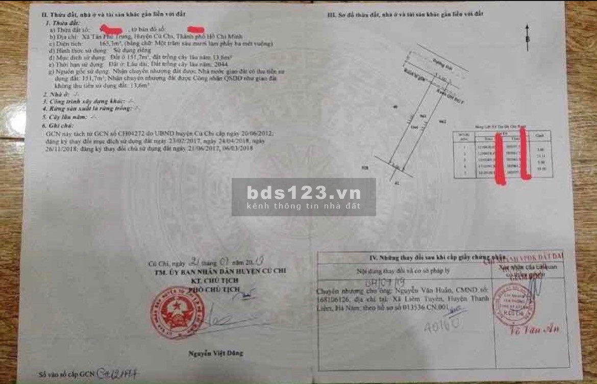 Siêu phẩm ngay Hl2, Tân Phú Trung, 165.3m2, Củ Chi, Sổ sẵn, 435tr