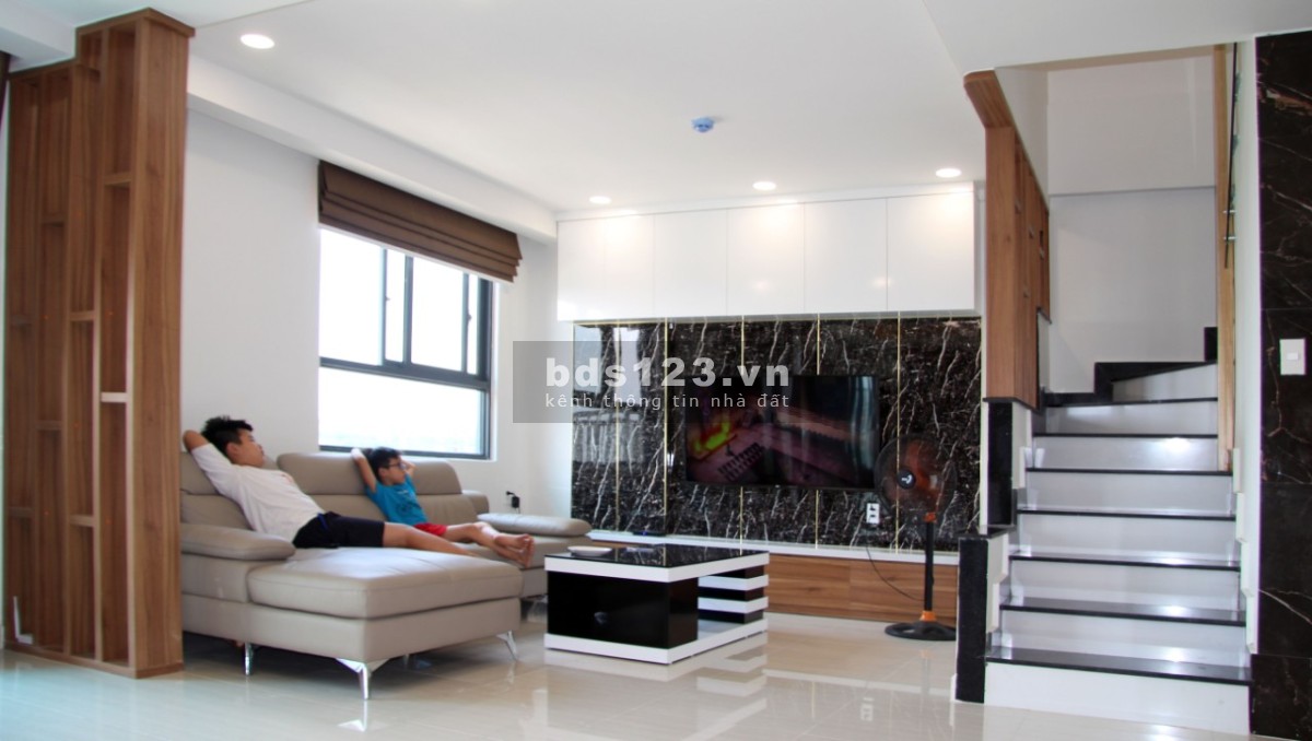 Cho thuê căn hộ sân vườn, Penhouse Sky 9 125m2 2PN - 2WC, 1 Trệt 1 lầu - sân vườn, Full nội thất