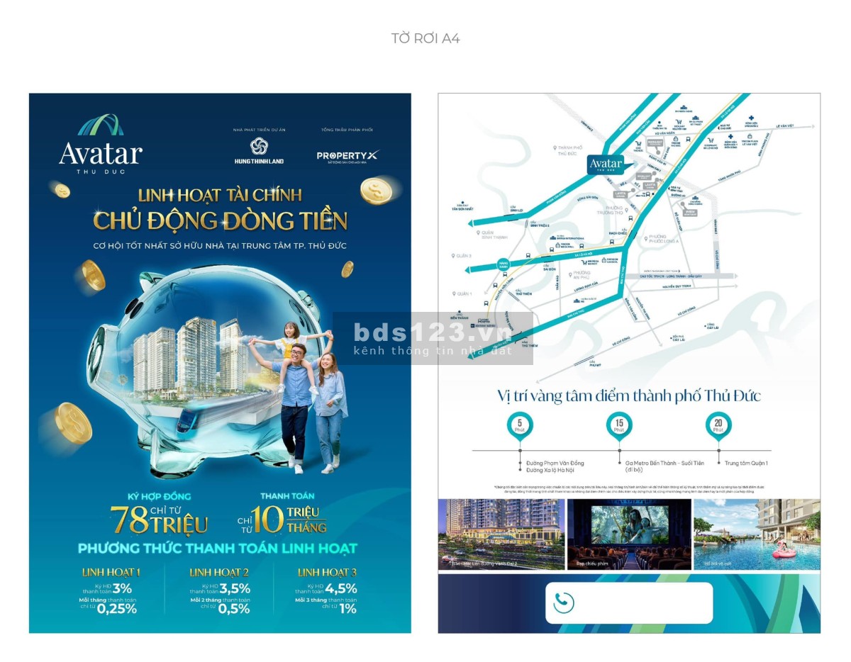 Dự án chung cư Avatar Thủ Đức thanh toán chỉ 3% hàng tháng trả góp 0.25% không lãi suất