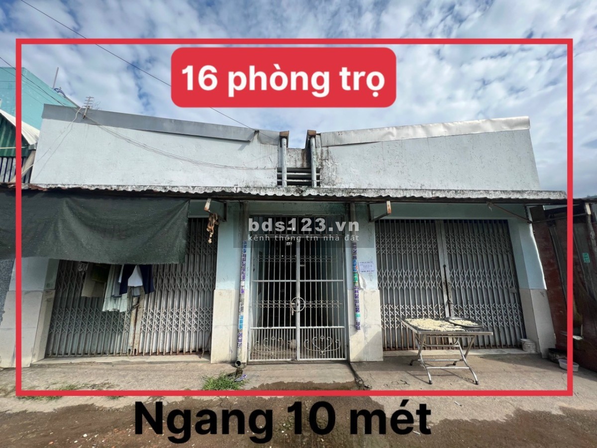 Hạ giá bán gấp dãy trọ 16 phòng, thu nhập trên 10tr/tháng chỉ 2ty750