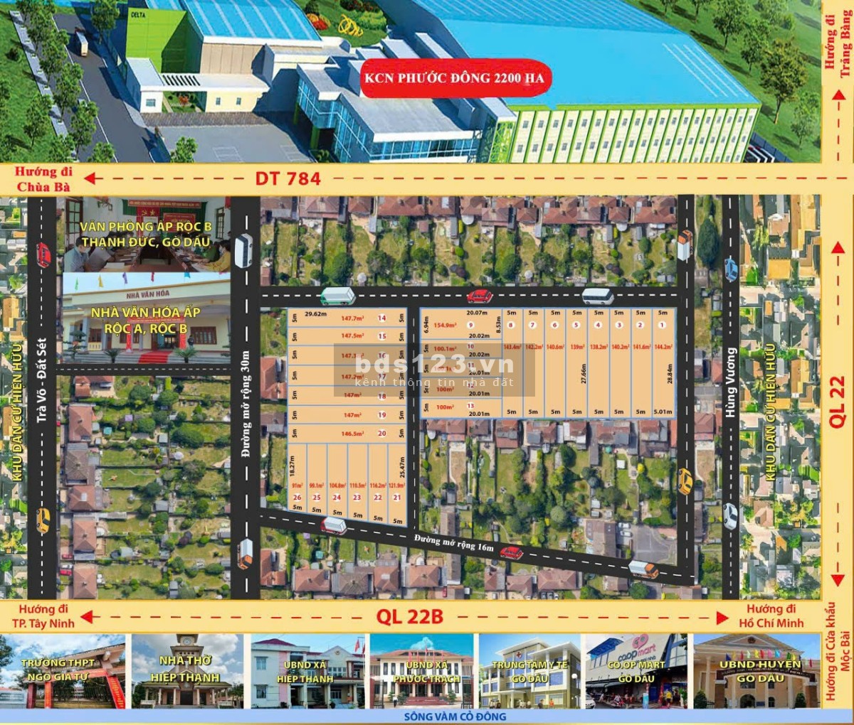 Đất Nền Giá Rẻ Đầu Tư Sinh Lời Gò Dầu