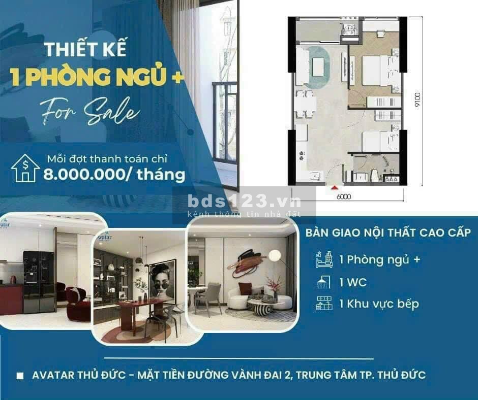 Bán căn hộ 5 tỷ ngay trung tâm Thủ Đức, trả góp chỉ 8 triệu/tháng, 5 năm sau nhận nhà.