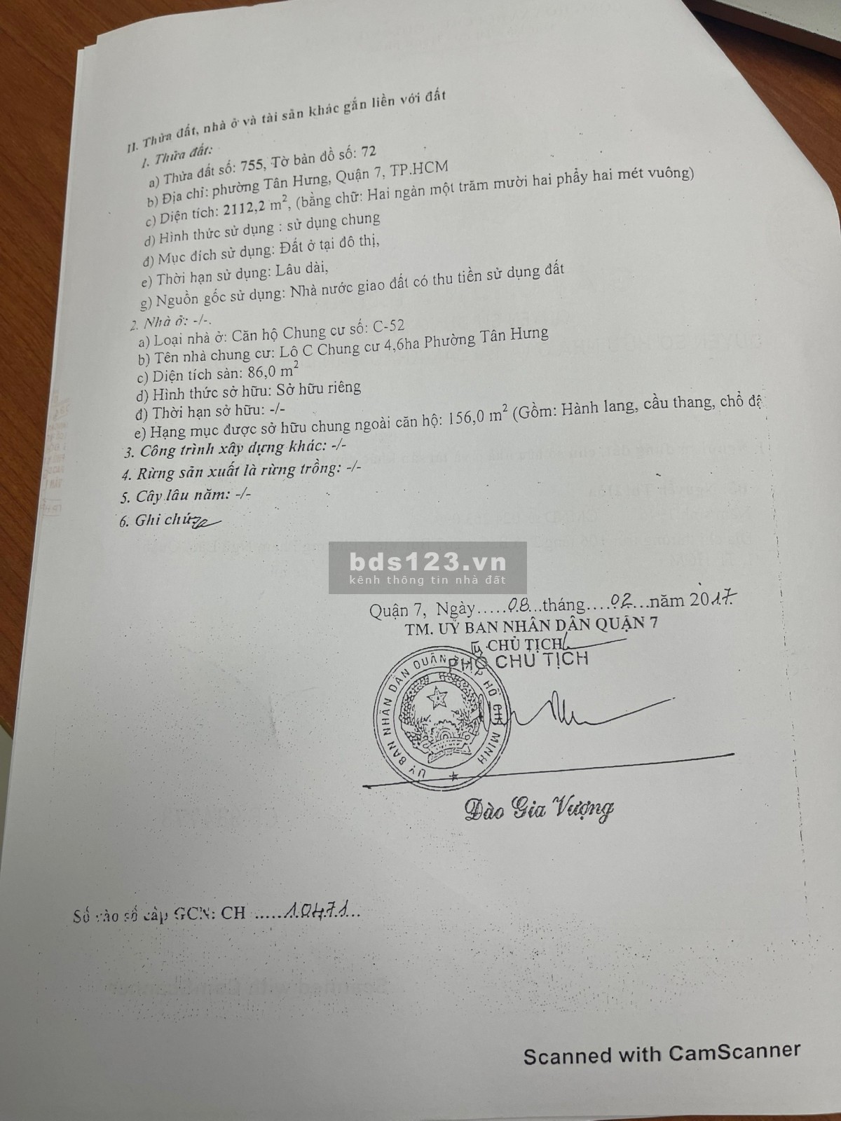 Bán căn hộ 86m2 nằm trong KDC Him Lam Q7 Siêu Đẹp