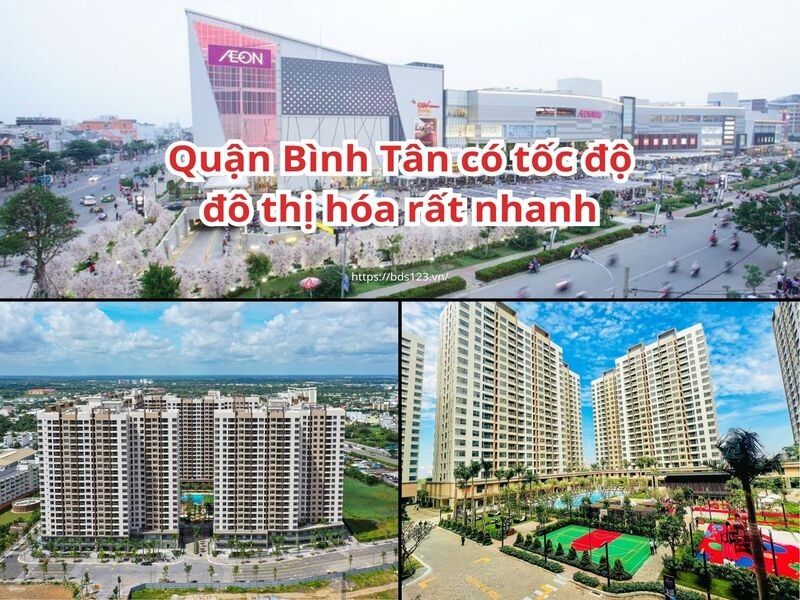 Quận Bình Tân có tốc độ đô thị hóa rất nhanh