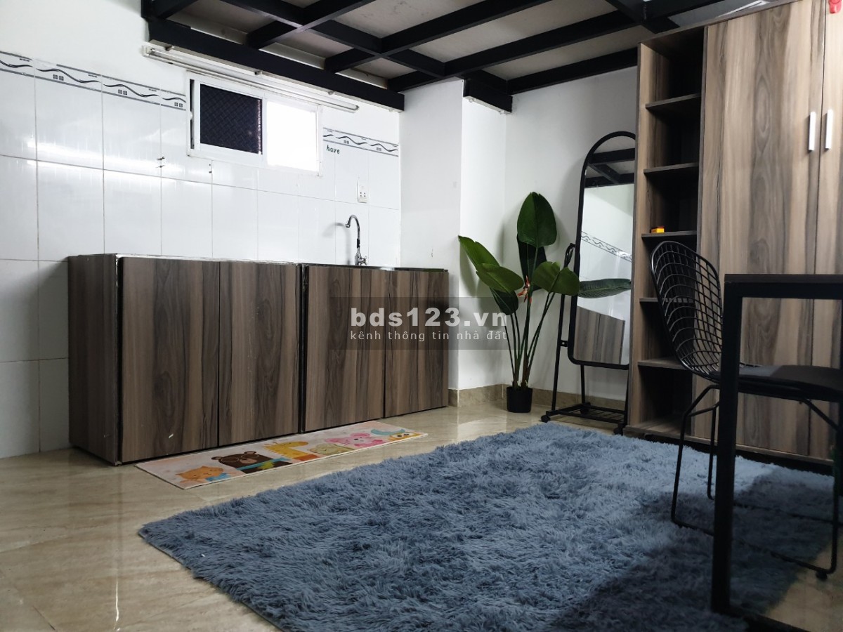 Căn hộ gác xếp, đầy đủ tiện nghi. Rộng thoáng sạch sẽ.
