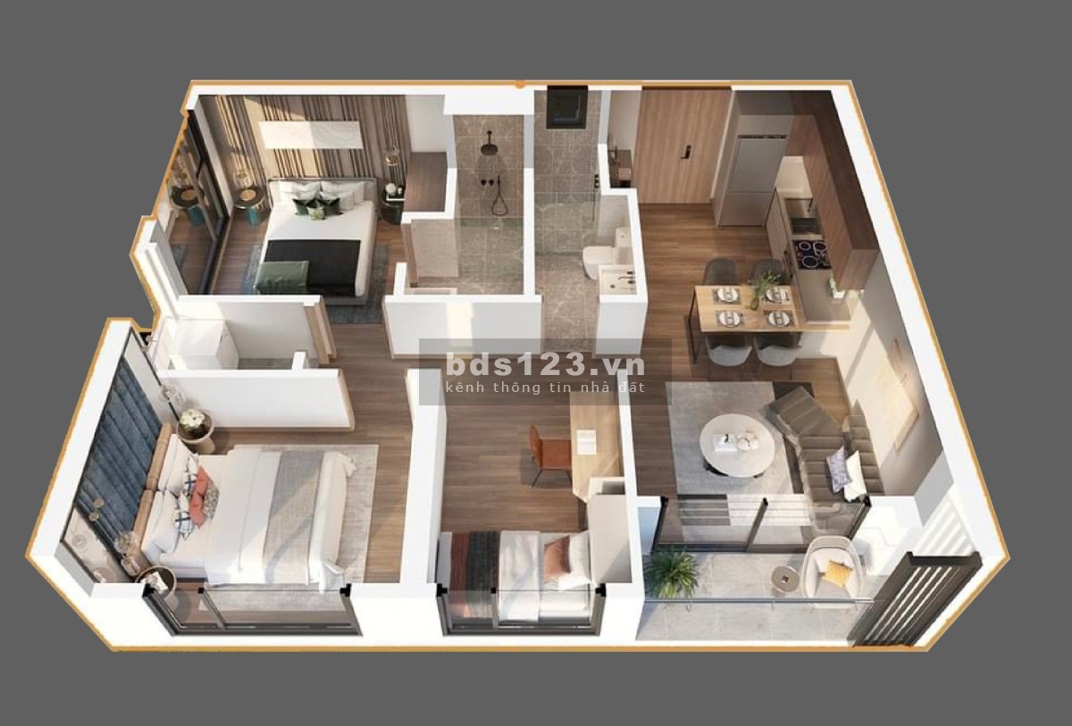 Siêu phẩm 2N+1 71m view hồ Masteri đẹp nhất đại đô thị Vinhomes Smart City giá 4,3 tỷ