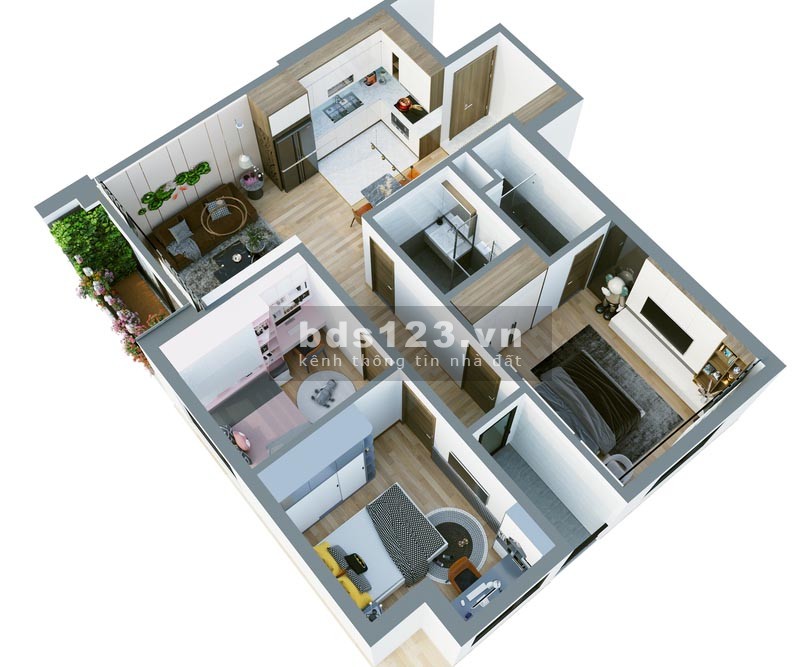 Bán chung cư Phương Đông Green Home - căn 2PN, DT 76,7m² giá chỉ 24 triệu/m²