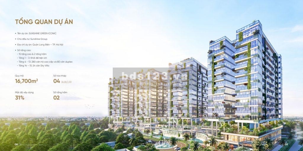 Bán căn hộ tại tầng D Sunshine Green Iconic, view đẹp, nội thất đầy đủ nhỉnh giá 6 tỷ