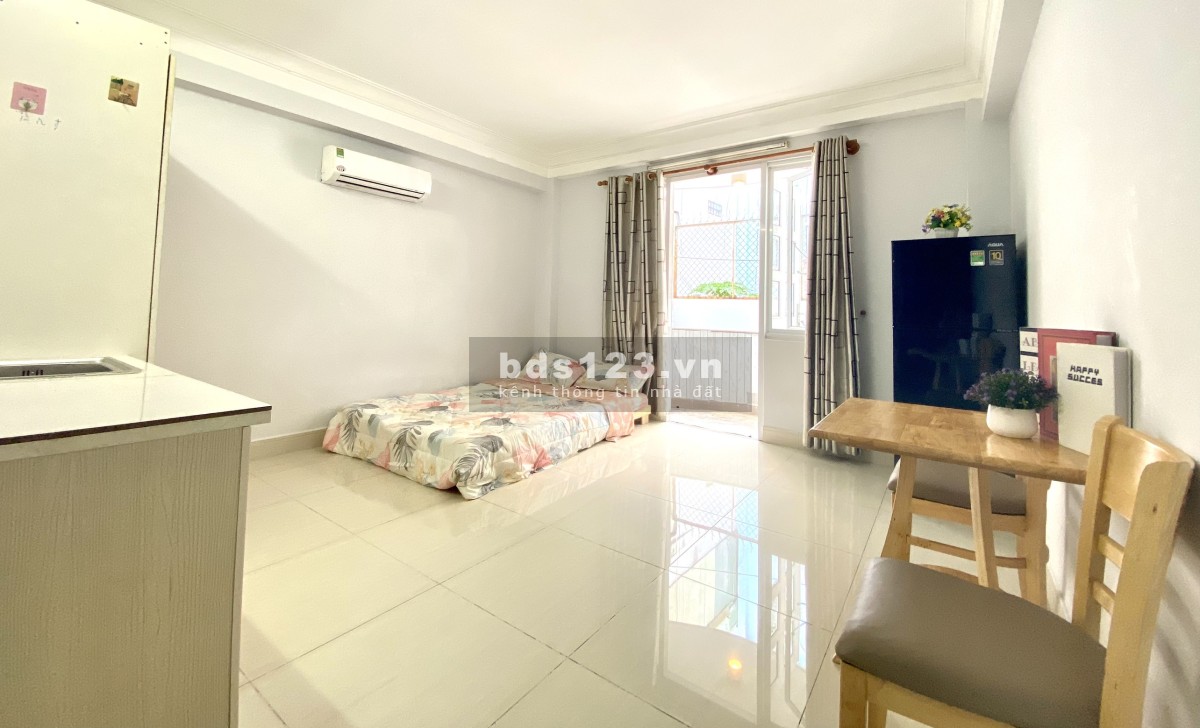 Cho thuê căn hộ dịch vụ nội thất đầy đủ ,free tiền điện ,gần cầu vượt nguyễn thái sơn