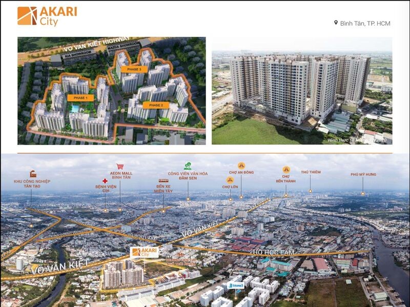 Vị trí chung cư Akari City Bình Tân đầy tiềm năng