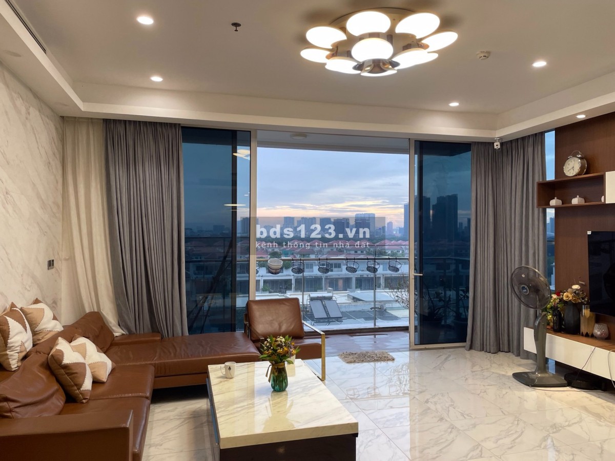 Cho thuê 3PN 160M2 rộng nhất Sarica Sala - Nội thất cao cấp - 2 view thoáng mát. LH 0973593795