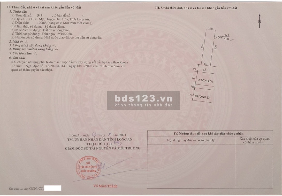 Chỉ với 500 triệu sở hữu nền đất 100m khu tây sài gòn , cạnh khu VinGroup 900ha SHR