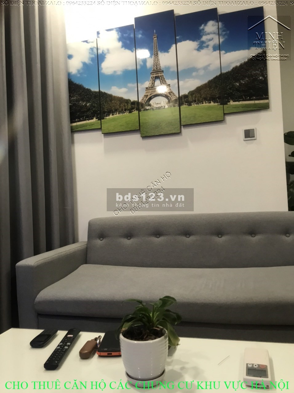 (Chung Cư Vinhomes Green Bay Mễ Trì ) Cho Thuê Căn 2 Ngủ 1 Vệ Sinh Full Nội Thất Cao Cấp
