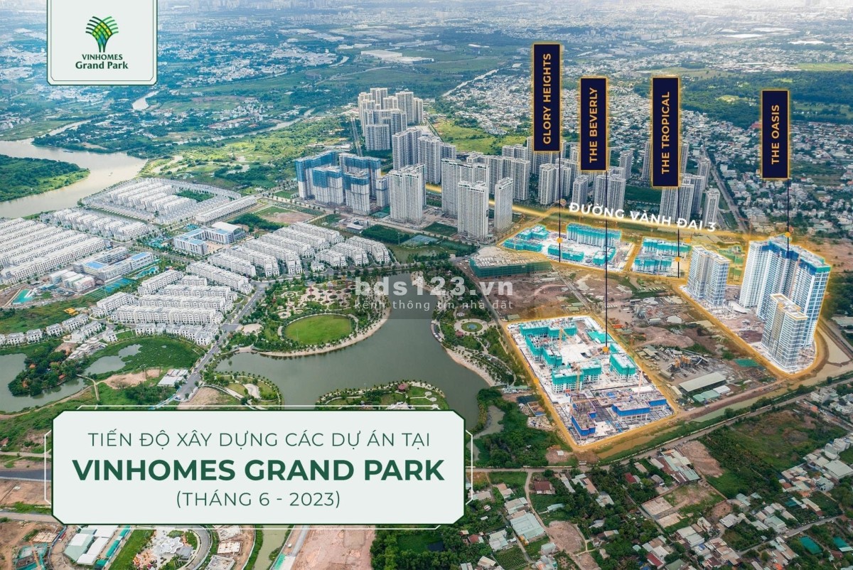 Mở bán căn hộ Glory Heights cao cấp - 7 năm không trả lãi suất, booking giữ chỗ 30tr (có hoàn lại)